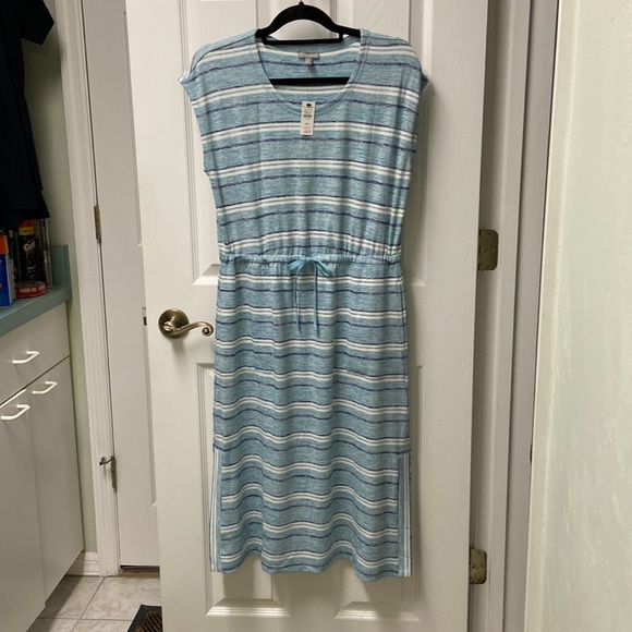 T by Talbots Summer Striped  Dress - Picture 1 of 6